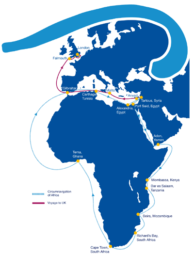 Phoenicia Expedition route © SW